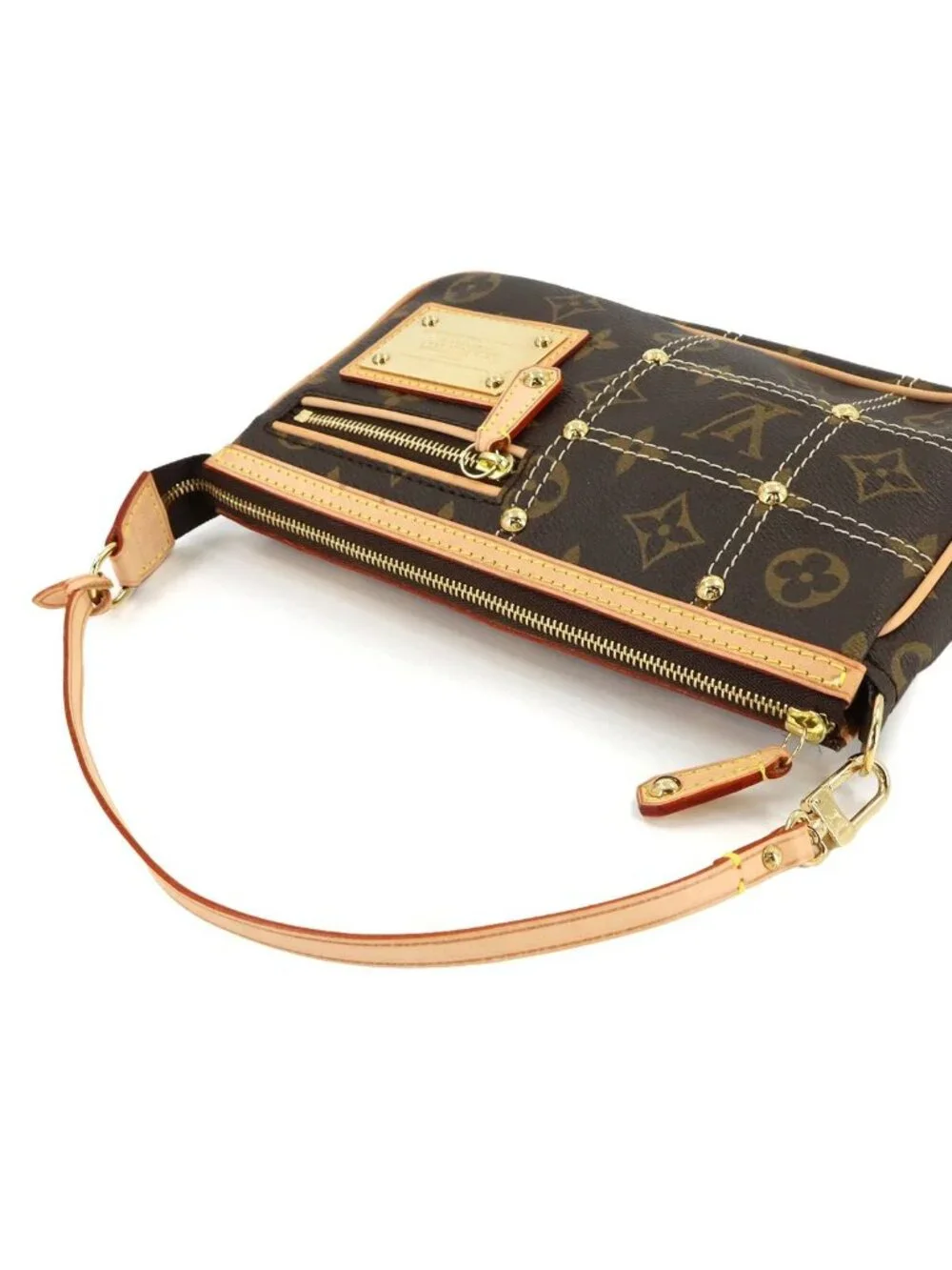 Louis Vuitton Monogram Rivet Pochette Soir Pouch